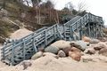 Chłapowo: Nowe schody i balustrady na zejściu na plażę nr 13